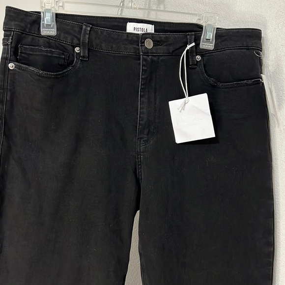 NWT Pistola Cropped High Rise Boot Cut Flare Jeans Size 32/14 - Picture 4 of 10